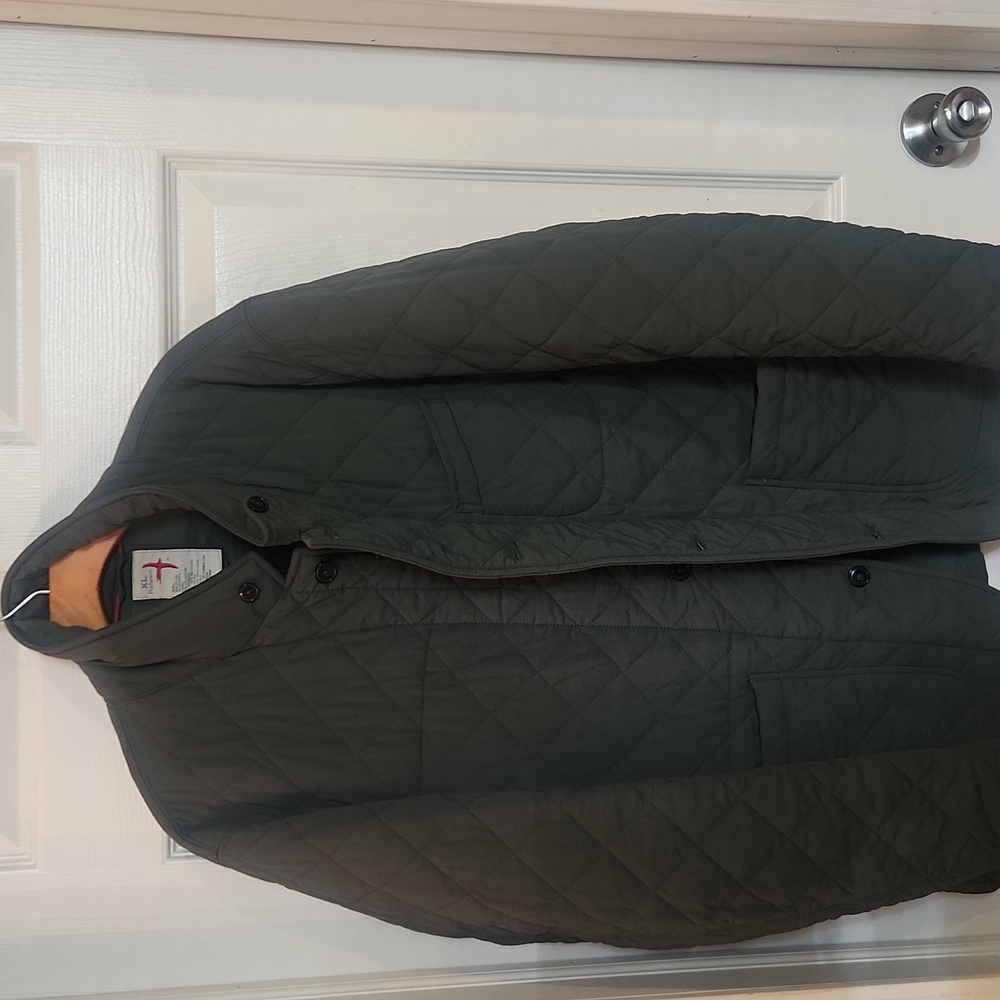 Men's Quilted Jacket - Olive Green
